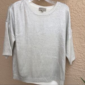 Remain metallic sweater NWOT 